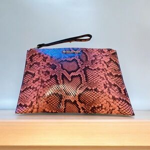 Michael Kors Soft Pink Snakeskin Wristlet